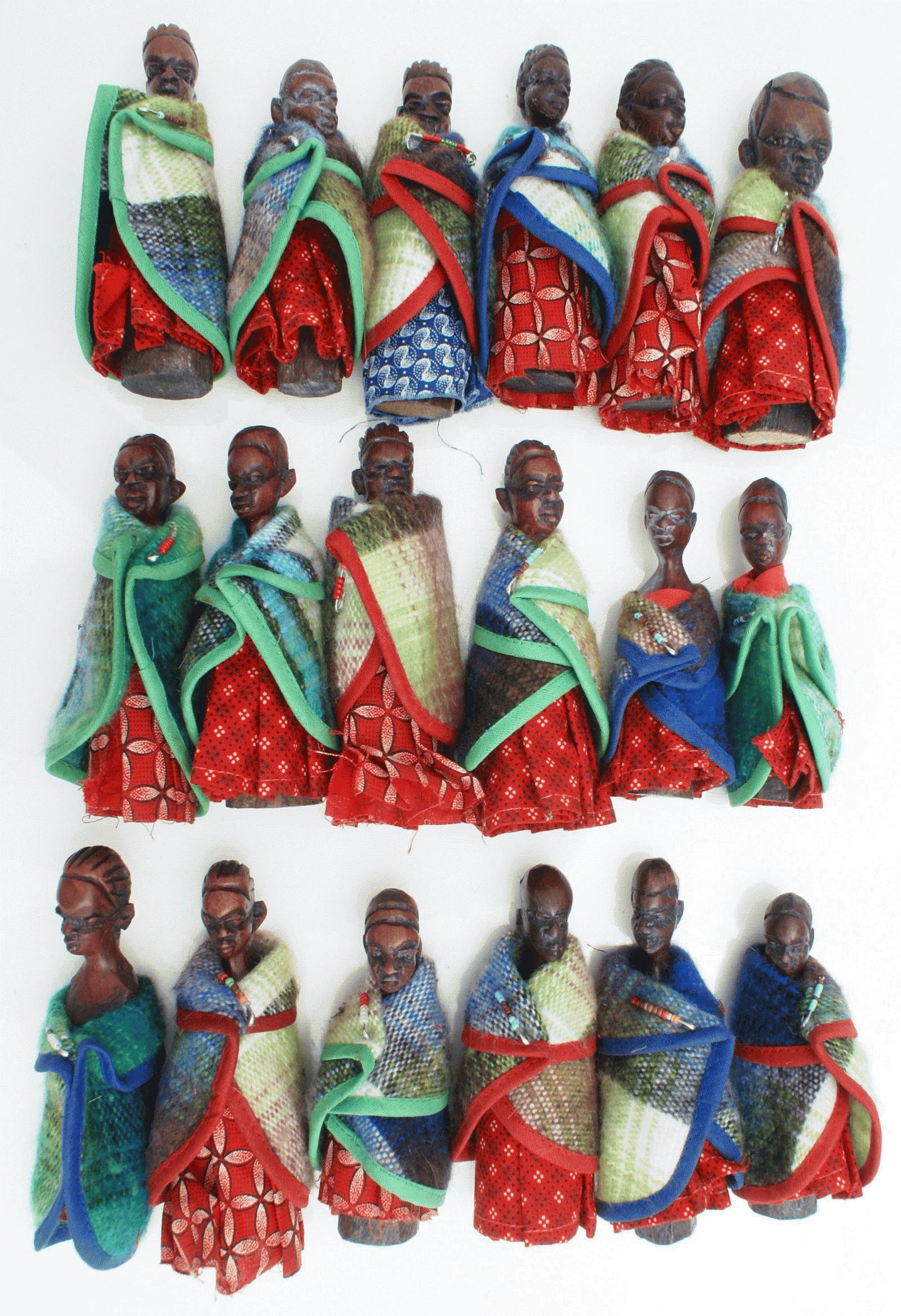 African wooden sales dolls